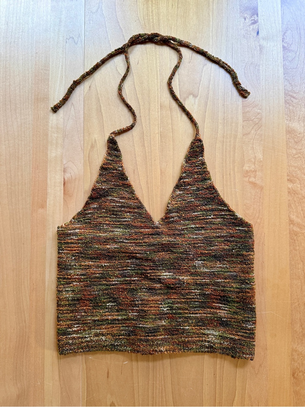 Bettie Page Multicolor Knit Halter Camisole